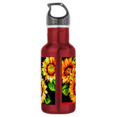 Bouteille D'eau Fleurs de soleil branlantes (Dos)