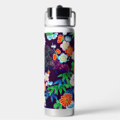 Bouteille D'eau Fleurs, design japonais (Arrière)