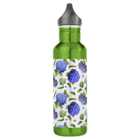 Bouteille D'eau Fleurs d'Hydrangea Art botanique (Gauche)