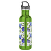 Bouteille D'eau Fleurs d'Hydrangea Art botanique (Dos)