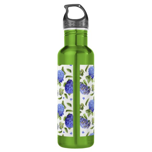 Bouteille D'eau Fleurs d'Hydrangea Art botanique (Dos)