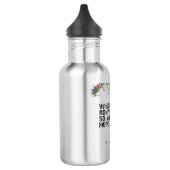Bouteille D'eau Fleurs et espoir design (Gauche)