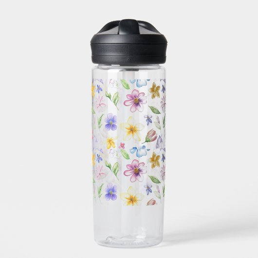 Bouteille D'eau Fleurs Floral Pattern Sublimation-95651 (Extérieur)