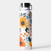Bouteille D'eau Fleurs Floral Pattern Sublimation-95654 (Arrière)
