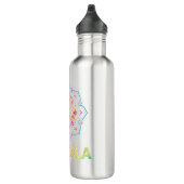 BOUTEILLE D'EAU FLEURS LOTUS COLORÉES MANDALA (Droite)