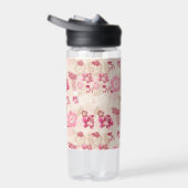 Bouteille D'eau Fleurs modernes roses mignonnes motif Haut basket (Droite)