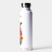Bouteille D'eau Fleurs Personnalisées (Gauche)
