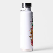 Bouteille D'eau Fleurs Personnalisées (Plage)