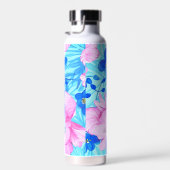 Bouteille D'eau Fleurs rose et bleu (Plage)