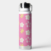 Bouteille d'eau fleurs roses (Arrière)