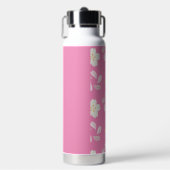 Bouteille d'eau fleurs roses (Salle de sport)