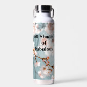 Bouteille D'eau Fleurs roses 50 Tons de Fabuleux (Avant)