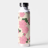 Bouteille D'eau Fleurs Roses, Motif Floral, Motif De Fleurs (Gauche)