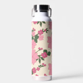 Bouteille D'eau Fleurs Roses, Motif Floral, Motif De Fleurs (Avant)