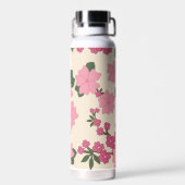 Bouteille D'eau Fleurs Roses, Motif Floral, Motif De Fleurs (Arrière)