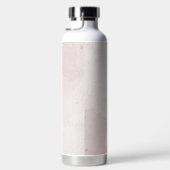 Bouteille D'eau fleurs roses romantiques verdure (Droite)