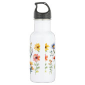 Bouteille D'eau Fleurs sauvages d'été (Dos)