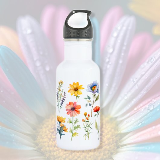 Bouteille D'eau Fleurs sauvages d'été