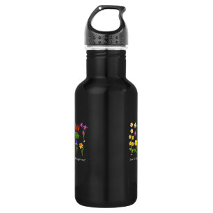 Bouteille D'eau Fleurs sauvages Femmes et filles florales