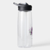 Bouteille D'eau Fleurs violettes romantiques verdure (Droite)
