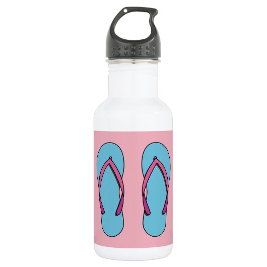 Bouteille D'eau Flip Flops de plage (Devant)