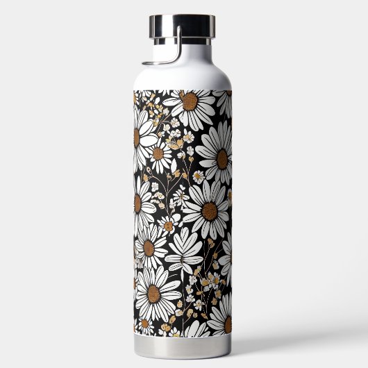 Bouteille D'eau Floral avec Monogramme (Droite)