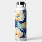 Bouteille D'eau Floral avec Monogramme (Plage)