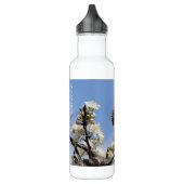 Bouteille D'eau Floral avec papillon, personnalisé (Gauche)
