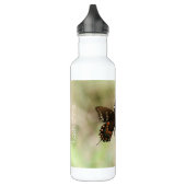 Bouteille D'eau Floral avec papillon, personnalisé (Gauche)