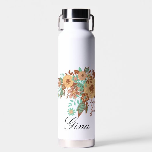 Bouteille D'eau Floral Boho moderne (Avant)