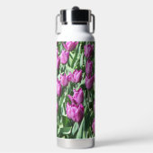 Bouteille D'eau Floral de tulipe pourpre (Salle de sport)