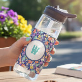 Bouteille D'eau Floral Initial Water Bottle