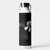 Bouteille D'eau floral noir et blanc minimal (Avant)