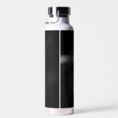 Bouteille D'eau floral noir et blanc minimal (Plage)