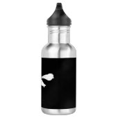 Bouteille D'eau floral noir et blanc minimal (Droite)