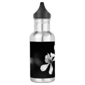 Bouteille D'eau floral noir et blanc minimal (Gauche)