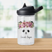 Bouteille D'eau Floral Panda Bear Nom de la fille