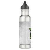 Bouteille D'eau Floral Papillon vert personnalisé (Gauche)