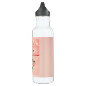 Bouteille D'eau Floral rose avec Diamond Tiara Princess Design (Droite)