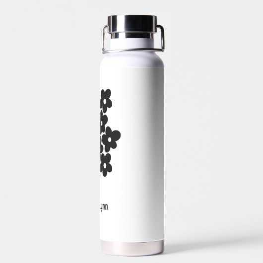 Bouteille D'eau Floral rose moderne (Arrière)