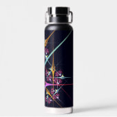 Bouteille D'eau Floral rose moderne Art Abstrait Couleur Motif #01 (Arrière)