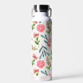 Bouteille d'eau florale Arrière - plan blanche (Avant)