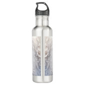 Bouteille d'eau florale blanche (Dos)