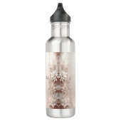 Bouteille d'eau florale blanche en ivoire (Droite)