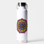 Bouteille d'eau florale Mandala (Avant)