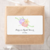 Bouteille d'eau florale moderne Étiquettes (En situation)