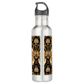 Bouteille d'eau florale or (Dos)