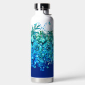 Bouteille d'eau florale Papillon Bleu (Droite)