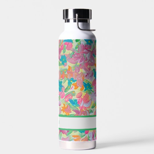 Bouteille d'eau florale Pastel Sunny (Gauche)