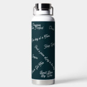 Bouteille d'eau florale personnalisée (Plage)